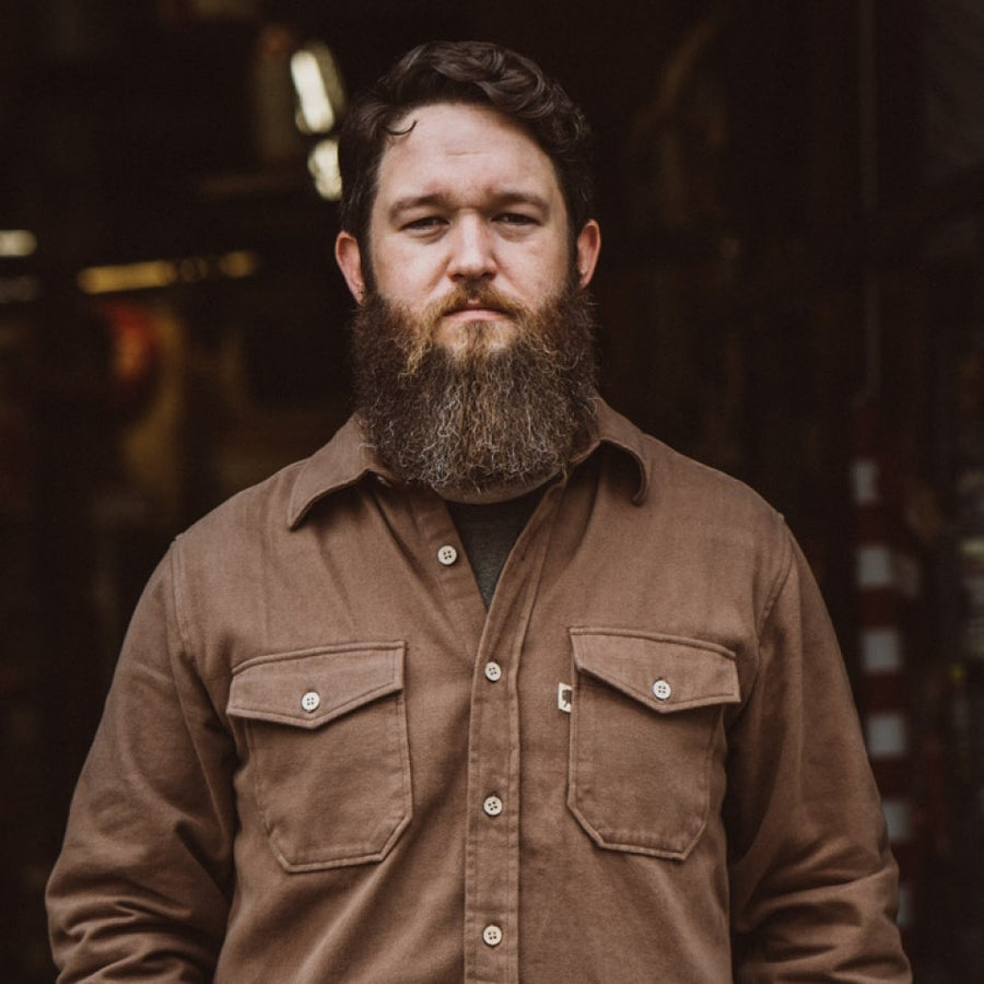 Gunner Cotton Twill Shirt Jac - Fox Den Brown